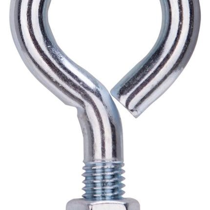 ProSource LR287 Eye Bolt, 12.5 mm Thread, Machine Thread, 1-3/8 in L Thread, 2-1/8 in Dia Eye, 630 lb Working Load, Zinc :EA: QUANTITY: 10