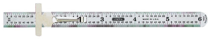 General 300/1 Precision Measuring Ruler, SAE Graduation, Stainless Steel, 3-7/8 in W :CD: QUANTITY: 1