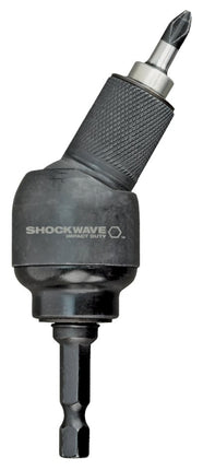 Milwaukee SHOCKWAVE 48-32-2301 Bit Holder with C-Ring, 1/4 in Shank, Hex Shank, Steel :CD: QUANTITY: 1