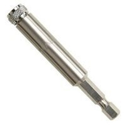 Irwin 93736 Bit Holder with C-Ring, 1/4 in Drive, Hex Drive, 1/4 in Shank, Hex Shank, Steel, 5/PK :BAG 5: QUANTITY: 1