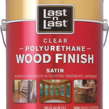 Last n Last 53511 Polyurethane Wood Finish, Liquid, Clear, 1 gal, Can :GAL: QUANTITY: 4