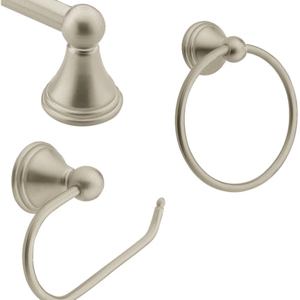 Moen Preston Series DN8433BN Bath Hardware Set, Metal, Brushed Nickel :SET: QUANTITY: 1