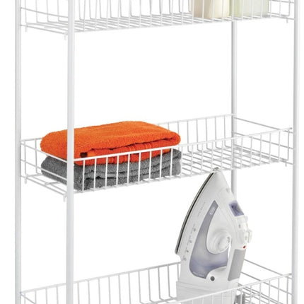 Honey-Can-Do CRT-01149 Storage Cart, 23 in OAL, 8 in OAW, 31 in OAH, 3-Shelf, Steel :EA: QUANTITY: 1