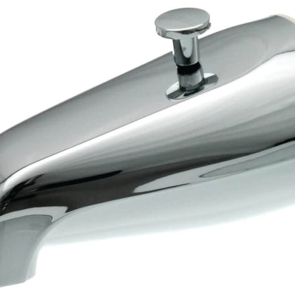 Danco 80765 Tub Spout with Diverter, Metal, Chrome Plated, For: 1/2 in or 3/4 in IPS Connections :CD 1: QUANTITY: 1