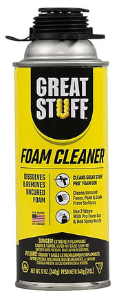 Great Stuff 259205 Tool Cleaner, Liquid, Mild, Colorless, 12 oz, Spray Can :EA: QUANTITY: 1