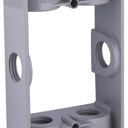 Hubbell 5400-5 Extension Adapter with Lug, 5-1/4 in L, 3-1/2 in W, 1-Gang, 6-Knockout, Die-Cast Aluminum, Gray :CD: QUANTITY: 1