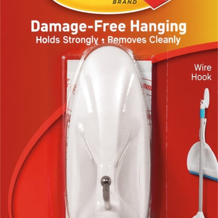 Command 17069 Wire Hook, 5 lb, 1-Hook, Metal/Plastic, White :CD 1: QUANTITY: 1