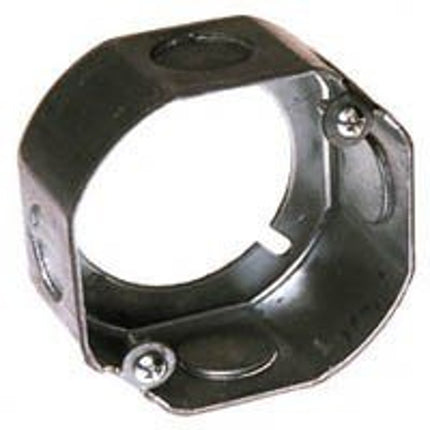 Raco 111 Extension Ring, 1-1/2 in L, 3.165 in W, 4-Knockout, Steel, Galvanized :EA: QUANTITY: 1