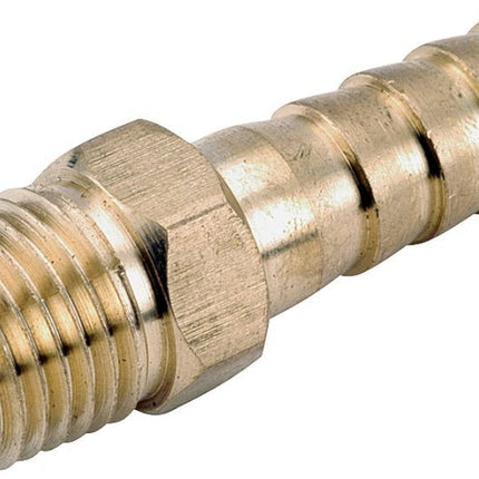 Anderson Metals 757001-0302 Hose Adapter, 3/16 x 1/8 in, Barb x MPT, Brass :EA: QUANTITY: 5