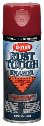 Krylon Rust Tough K09210007 Rust Preventative Spray Paint, Gloss, Radiant Red, 12 oz, Can :CAN: QUANTITY: 1