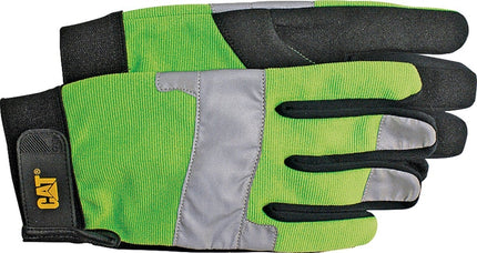 CAT CAT012214J Utility Gloves, Jumbo, Synthetic Leather, Black/Fluorescent Green :PR: QUANTITY: 1