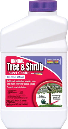 Bonide 609 Tree and Shrub Spray, Liquid, Spray Application, 1 qt Bottle :QUART: QUANTITY: 1