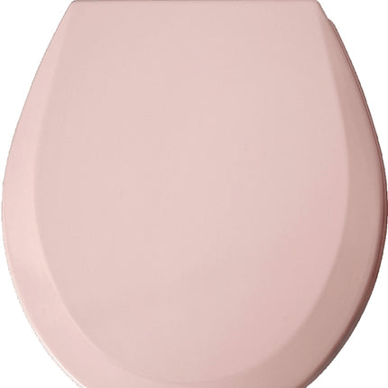 Mayfair 46ECDG-023 Toilet Seat, Round, Wood, Pink, Twist Hinge :EA: QUANTITY: 1