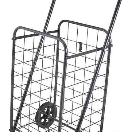 Simple Spaces TPG-G80033L Shopping Cart, 19 in OAW, 36 in OAH, 1-Shelf, Steel Shelf, Black Shelf :EA: QUANTITY: 1