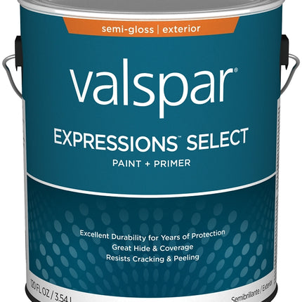 Valspar Expressions Select 4600 028.0046003.007 Latex Paint, Acrylic Base, Semi-Gloss Sheen, Tint Base, 1 gal :GAL: QUANTITY: 4