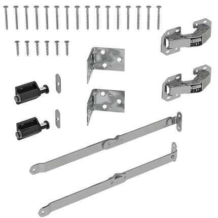 National Hardware N900-005 Wall Organizer Hardware Kit, Fold Down, Plastic/Steel :SET: QUANTITY: 1