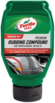 Turtle Wax T415 Rubbing Compound, 18 oz, Liquid, Fresh Leather :EA: QUANTITY: 1