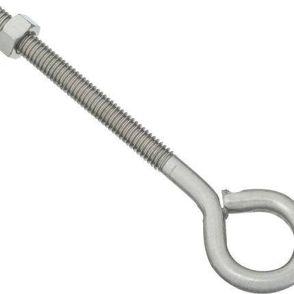 National Hardware N221-630 Eye Bolt, 5/16-18 Thread, 3 in L Thread, 3/4 in ID Dia Eye, 3.72 in L Shank, Stainless Steel :EA: QUANTITY: 1