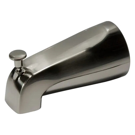 Plumb Pak PP825-36N Bathtub Spout, 2-3/4 in L, 3/4 in Connection, IPS, Brushed Nickel, For: 1/2 in or 3/4 in Pipe :CD: QUANTITY: 1