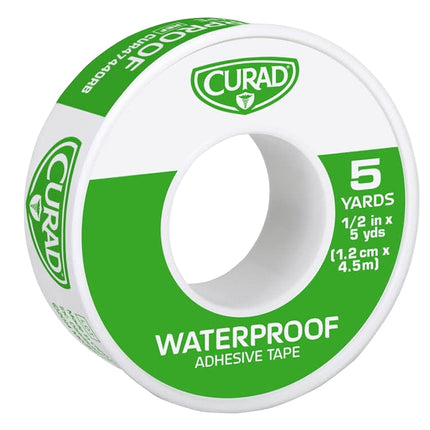 Curad CUR47440 Adhesive Tape, 1/2 in W, 5 yd L, Cotton/Polyethylene Bandage, Heat-Activated Adhesive :EA: QUANTITY: 1