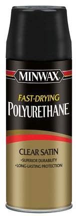 Minwax 33060000 Polyurethane Spray, Liquid, Clear, 11.5 oz, Aerosol Can :CAN: QUANTITY: 1