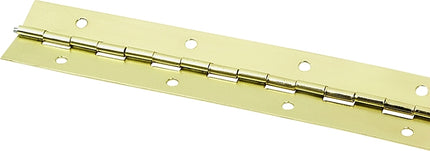 ProSource Continuous Hinge, 180 deg, Steel, Bright Brass, 1.5 in x 30 in :CD: QUANTITY: 1