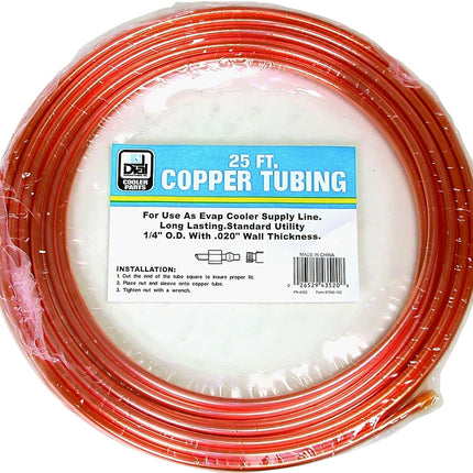 Dial 4352 Cooler Tubing, Copper, For: Evaporative Cooler Purge Systems :EA: QUANTITY: 1