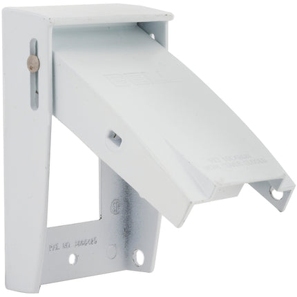 Hubbell 5028-6 Cover, 4-1/2 in L, 2-3/4 in W, Aluminum, White, Powder-Coated :CD: QUANTITY: 1