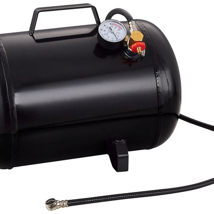 ProSource AT05 Air Tank, 5 gal Tank, 1/4 in Inlet, 5/16 in Outlet, 85 to 125 psi Pressure, Steel, 2 mm Gauge :EA: QUANTITY: 1