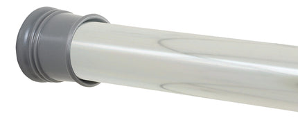 Zenith 886ALSS Shower Curtain Rod, 86 in L Adjustable, Aluminum, Chrome :CD  1: QUANTITY: 1