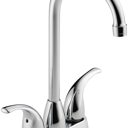 Delta Peerless Tunbridge Series P288LF Bar and Prep Faucet, 1.8 gpm, 2-Faucet Handle, Brass, Chrome Plated, Deck :EA: QUANTITY: 1