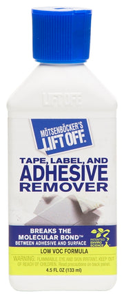 Motsenbocker's Lift Off 407-45 Adhesive Remover, Liquid, Pungent, Clear, 4.5 oz, Bottle :EA: QUANTITY: 1