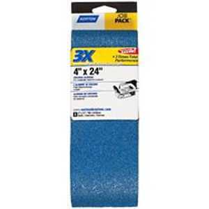 Norton 49277 Sanding Belt, 4 in W, 24 in L, 50 Grit, Coarse, Zirconia Aluminum Abrasive :PK  5: QUANTITY: 1