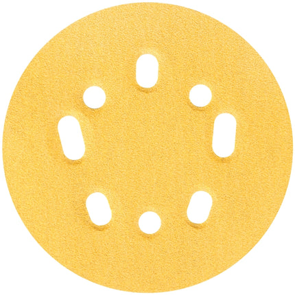 Norton 04061 Sanding Disc, 5 in Dia, Coated, P100 Grit, Medium, Aluminum Oxide Abrasive, Paper Backing, Universal Vacuum :PK 25: QUANTITY: 1