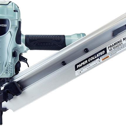 Metabo HPT NR90AES1M Framing Nailer, 64 Magazine, 21 deg Collation, Angled Collation, 2 to 3-1/2 in Fastener :EA: QUANTITY: 1