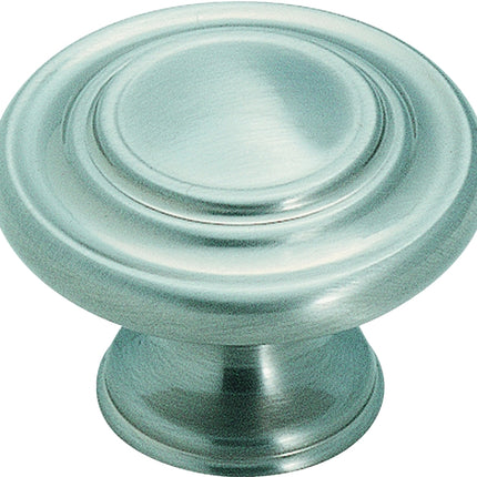 Amerock BP1586G10 Cabinet Knob, 1 in Projection, Zinc, Satin Nickel :EA: QUANTITY: 1