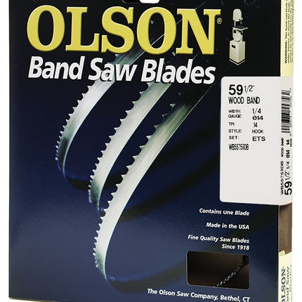 Olson WB55759DB Saw Blade, 1/4 in W, 59-1/2 in L, 14 TPI :CD: QUANTITY: 1