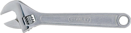 Stanley 87-369 Adjustable Wrench, 8 in OAL, 1-1/20 in Jaw, Steel, Chrome :CD 1: QUANTITY: 1