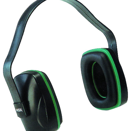 MSA 10004293 Ear Muffs, 22 dB NRR, Plastic, Black/Green :CD 1: QUANTITY: 1