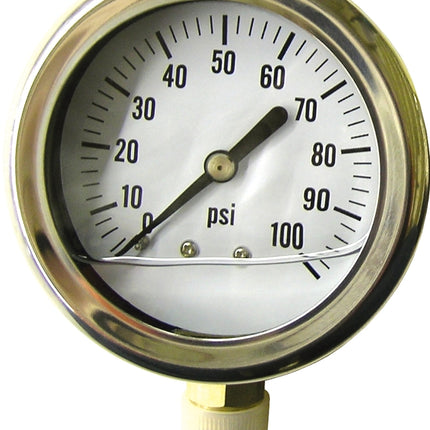 Green Leaf LG 100 1 PK Pressure Gauge, Liquid Filled :CD 1: QUANTITY: 1