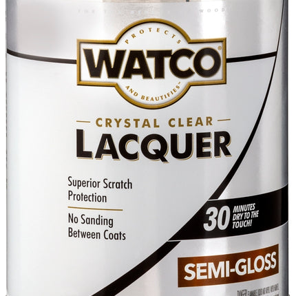 WATCO 63141 Lacquer, Semi-Gloss, Liquid, Clear, 1 qt, Can :QUART: QUANTITY: 1