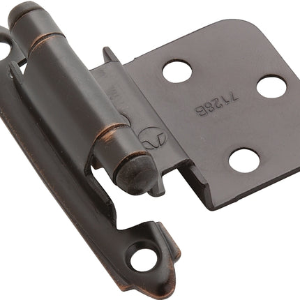 Amerock BPR3428ORB Hinge, 3/8 in Inset, Oil-Rubbed Bronze :PR: QUANTITY: 1