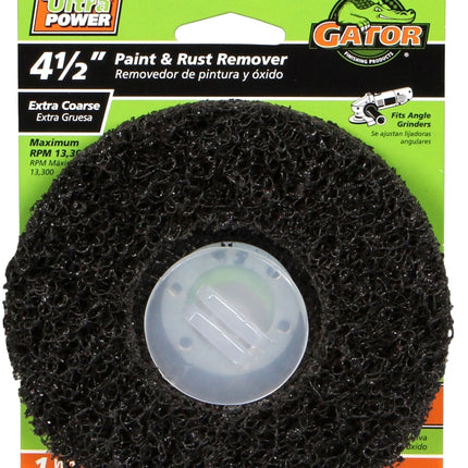 Gator 9483 Sanding Disc, 4-1/2 in Dia, 4-1/2 in Arbor, 60 Grit, Coarse, Silicone Carbide Abrasive :PK  1: QUANTITY: 1