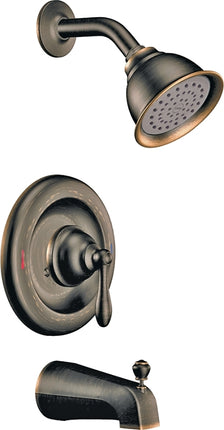 Moen Caldwell Series 82496EPBRB Tub and Shower Faucet, Stainless Steel, Mediterranean Bronze :EA: QUANTITY: 1