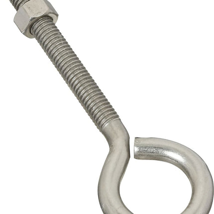 National Hardware N221-655 Eye Bolt, 3/8-16 Thread, 3 in L Thread, 1 in ID Dia Eye, 3.35 in L Shank, 160 lb Working Load :EA: QUANTITY: 1