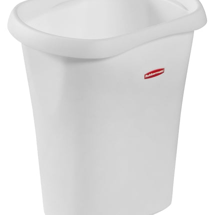 Rubbermaid 5L51 FG5L5100WHT Waste Basket, 12 qt Capacity, Plastic, White, 11.8 in H :EA: QUANTITY: 1