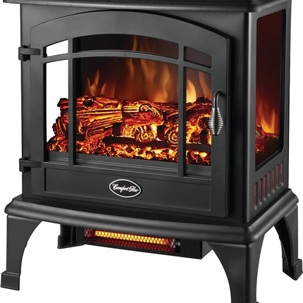 Comfort Glow EQS5140 Electric Stove, 120 V, Thermostat Control, Steel, Black :EA: QUANTITY: 1