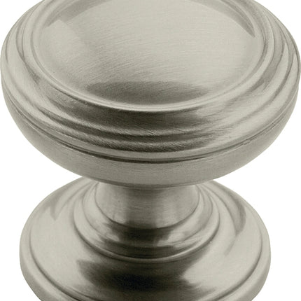 Amerock BP55342G10 Cabinet Knob, 1-1/4 in Projection, Zinc, Satin Nickel :EA: QUANTITY: 1