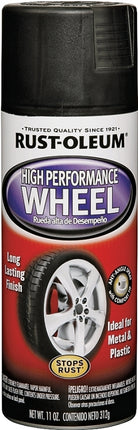 Rust-Oleum 248928 Wheel Coating Spray, Black, 11 oz, Can :CAN: QUANTITY: 1