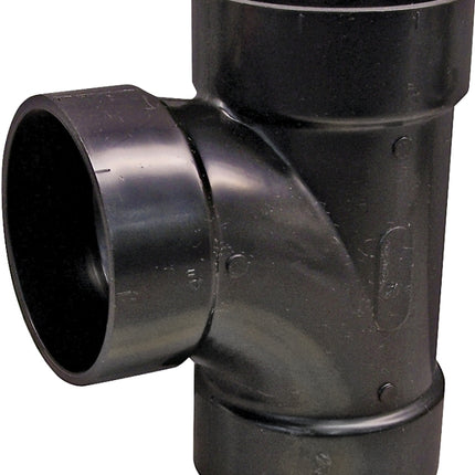 Canplas 102153LBC Sanitary Pipe Tee, 3 in, Hub, ABS, Black :EA: QUANTITY: 1